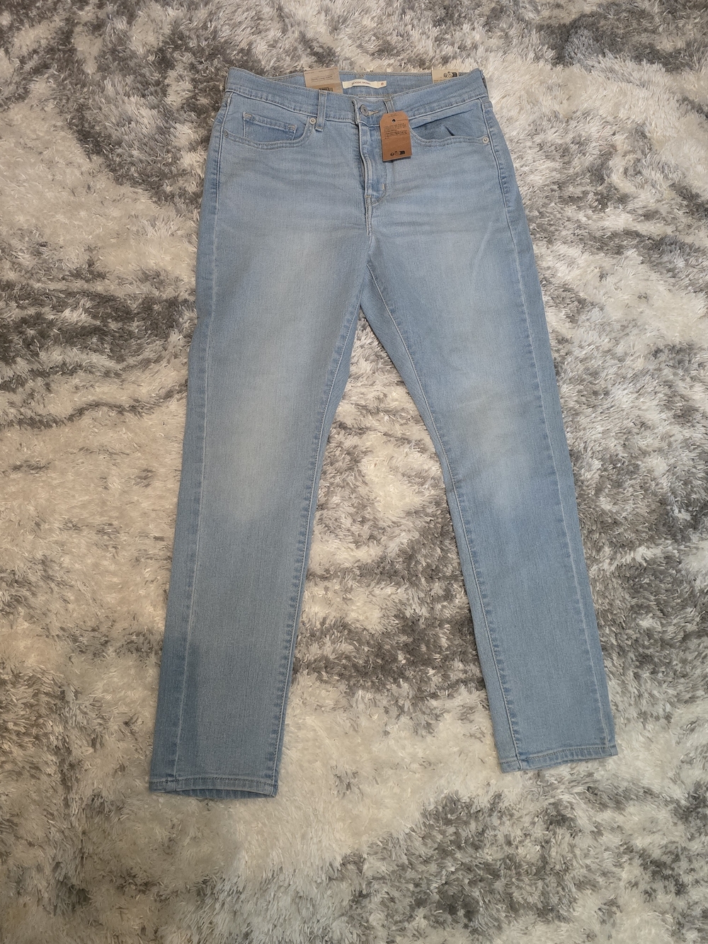 Classic Slim High-Rise Skinny Jeans in Light Blue